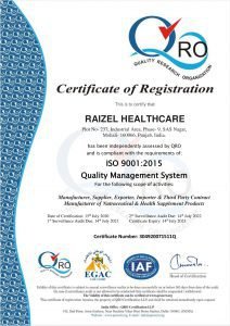raizel healthcare certificate